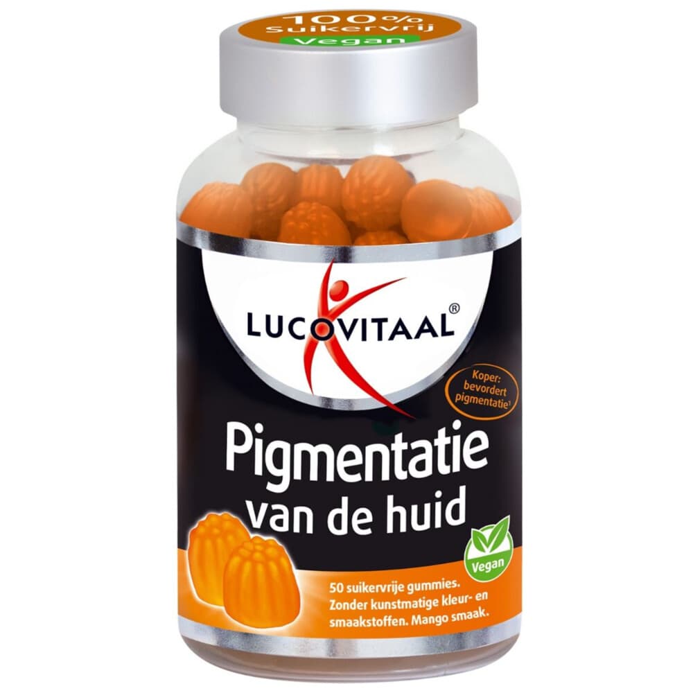 2+2 gratis: Lucovitaal Pigmentatie van de Huid 50 gummies