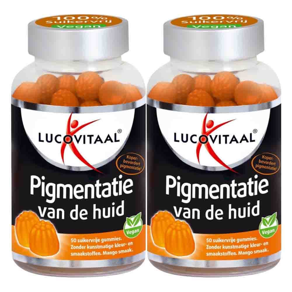 2x Lucovitaal Pigmentatie van de Huid 50 gummies