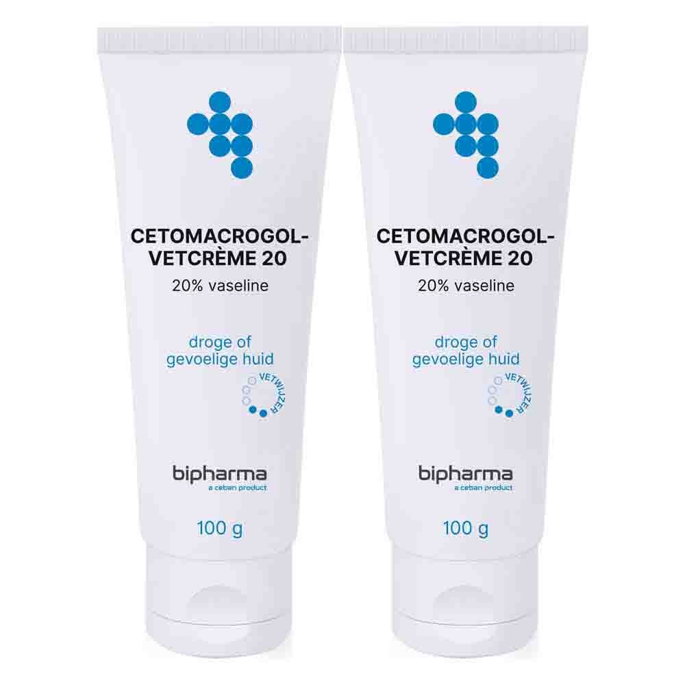 2x Bipharma Cetomacrogol-vetcreme 20% 100 gr