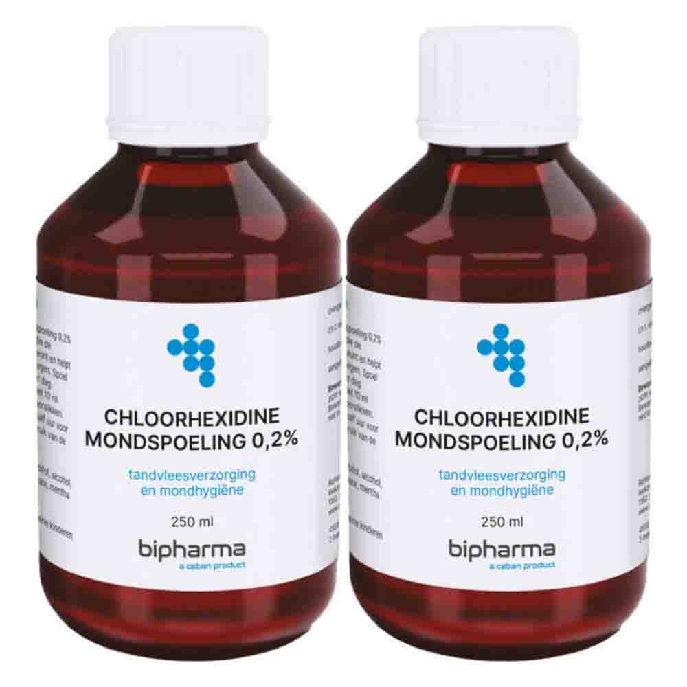 2x Bipharma Chloorhexidine Mondspoeling 0,2% 500 ml