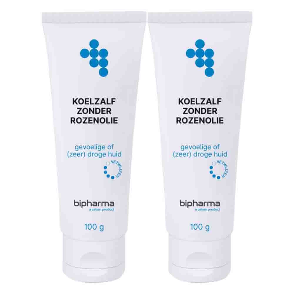 2x Bipharma Koelzalf Zonder Rozenolie Tube Los 100 gr