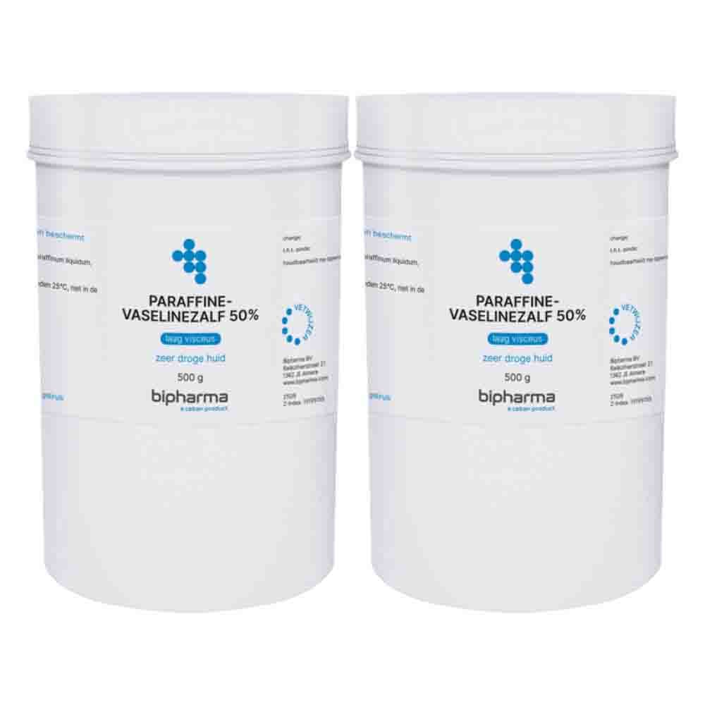 2x Bipharma Paraffine Vaselinezalf 50% 500 gr