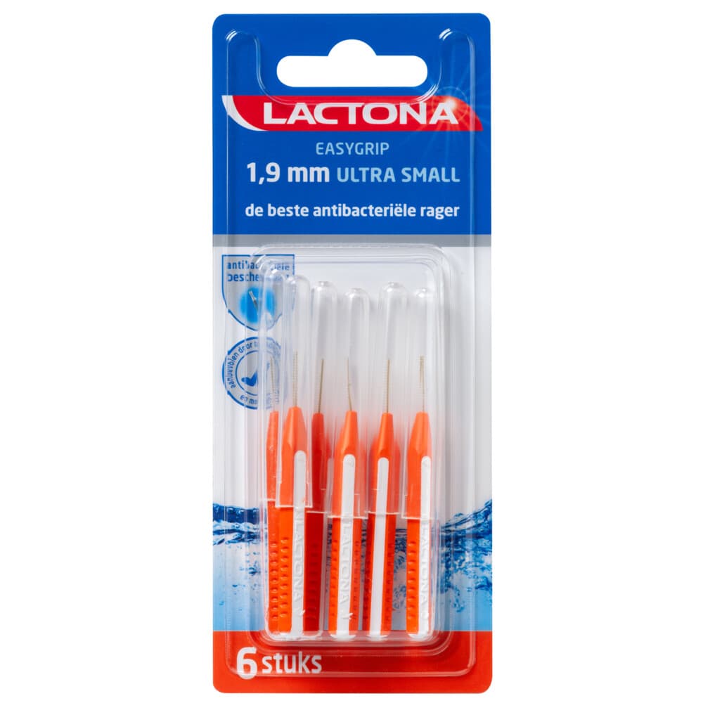 Lactona EasyGrip Ragers Extra Small Oranje 1.9 mm 6 stuks