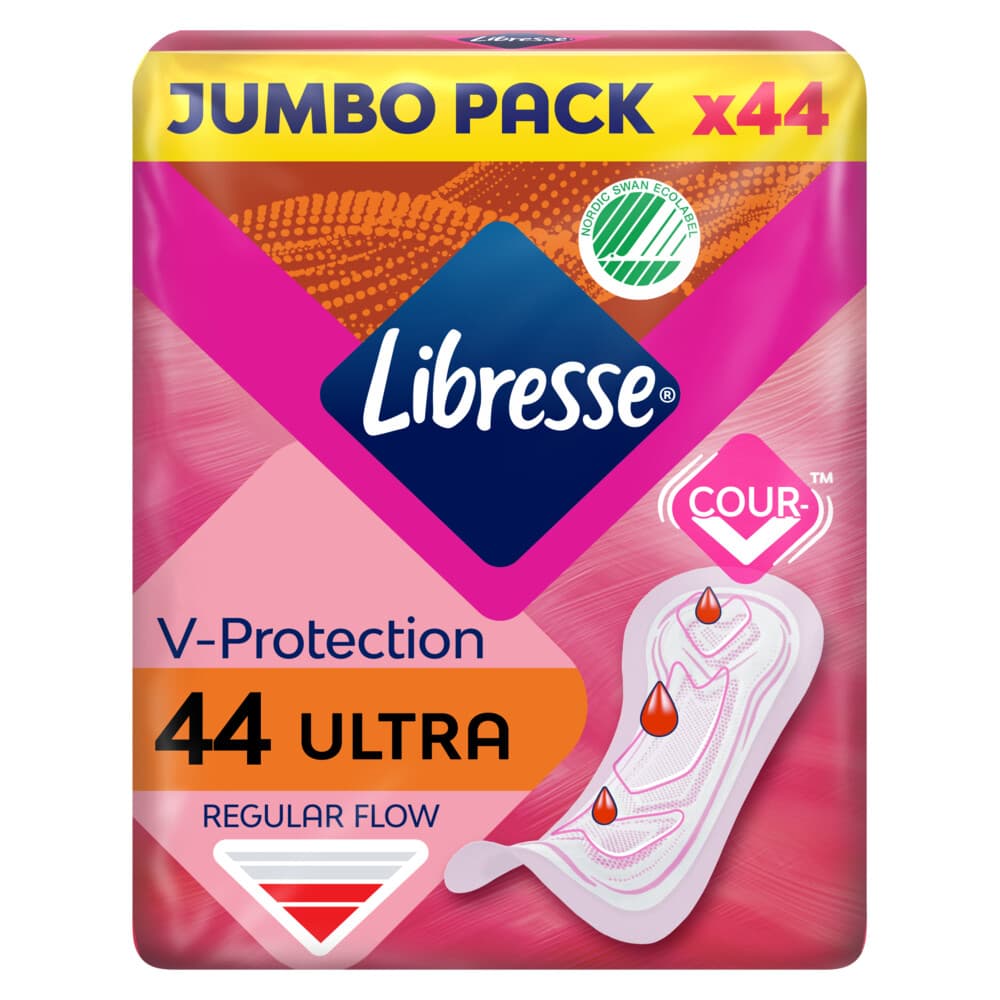 Libresse Ultra Regular Maandverband Jumbo Pack 44 stuks
