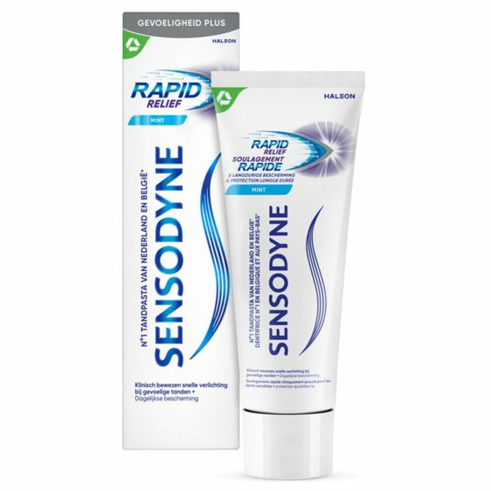 Sensodyne Tandpasta Rapid Relief Mint 75 ml