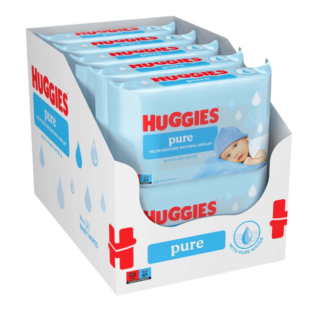 Huggies Billendoekjes Pure 99% Water 18x56 = 1008 stuks
