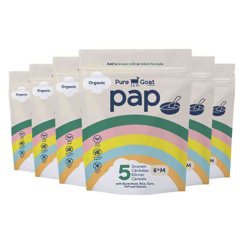6x Pure Goat Bio Pap 5 Granen 6+ mnd 200 gr