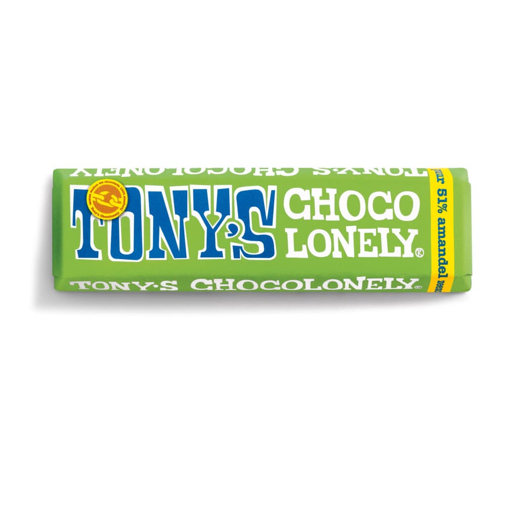 35x Tony's Chocolonely Puur Amandel Zeezout 47 gr