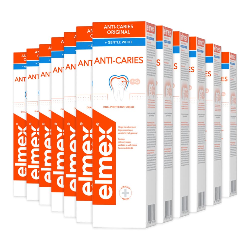 12x Elmex Tandpasta Anti-Cariës Gentle White 75 ml