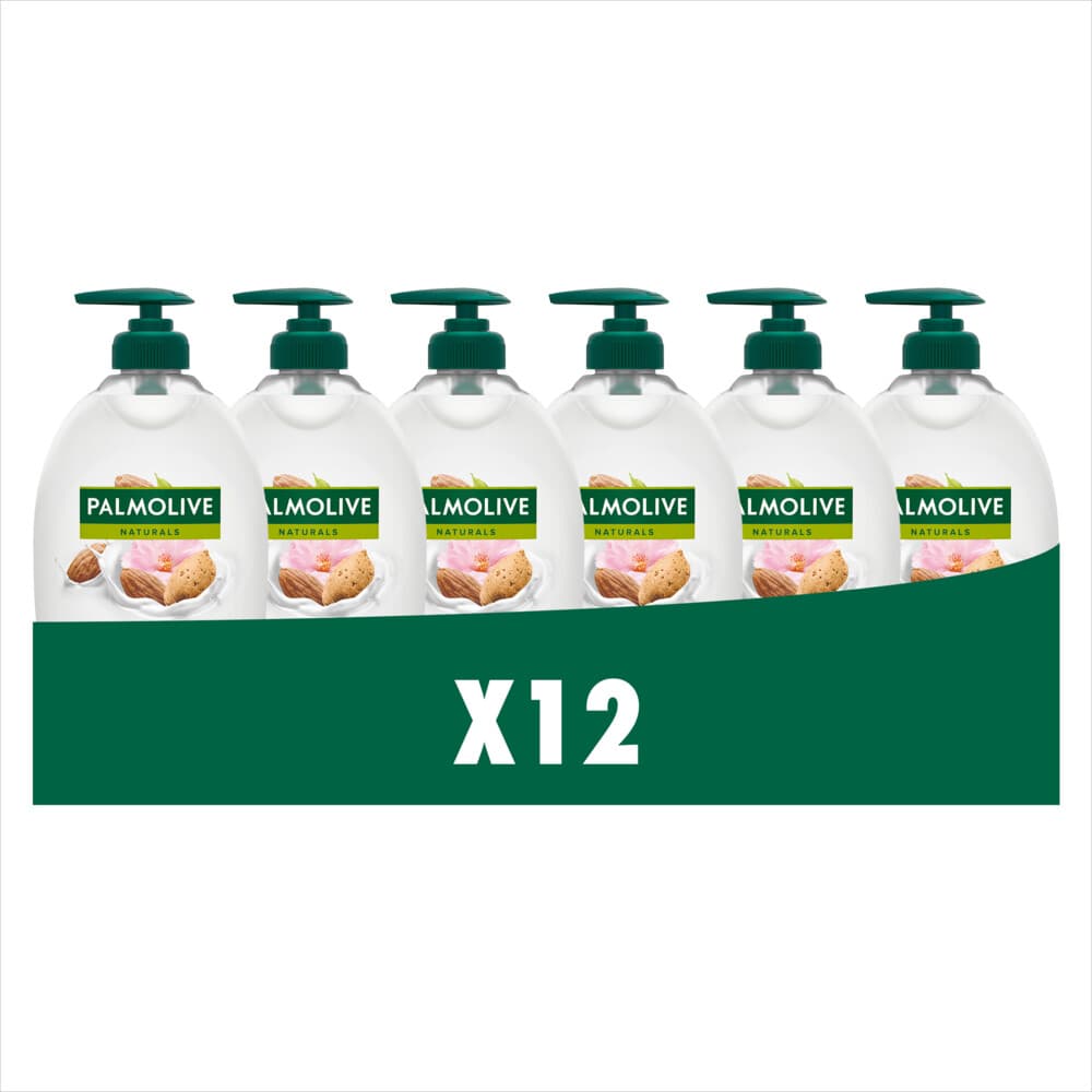 12x Palmolive Handzeep Naturals Almond Milk 500 ml