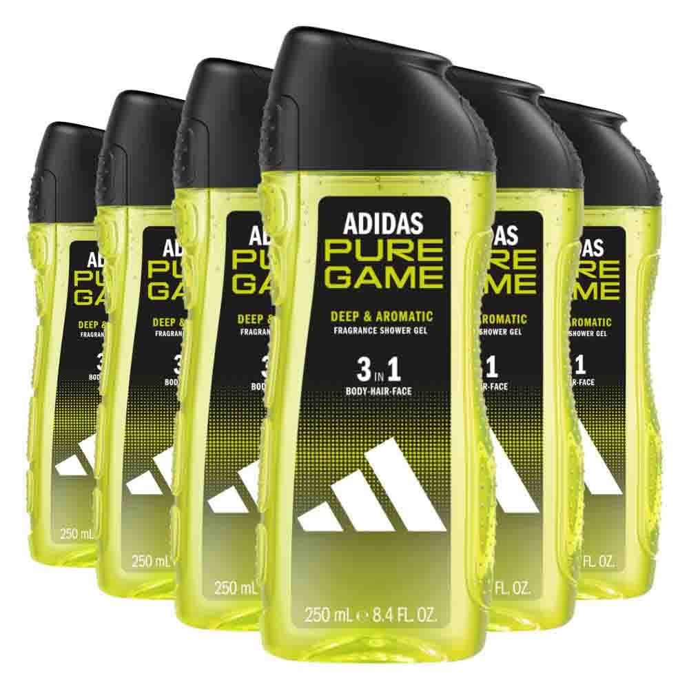 6x Adidas Shower Gel Pure Game 250 ml