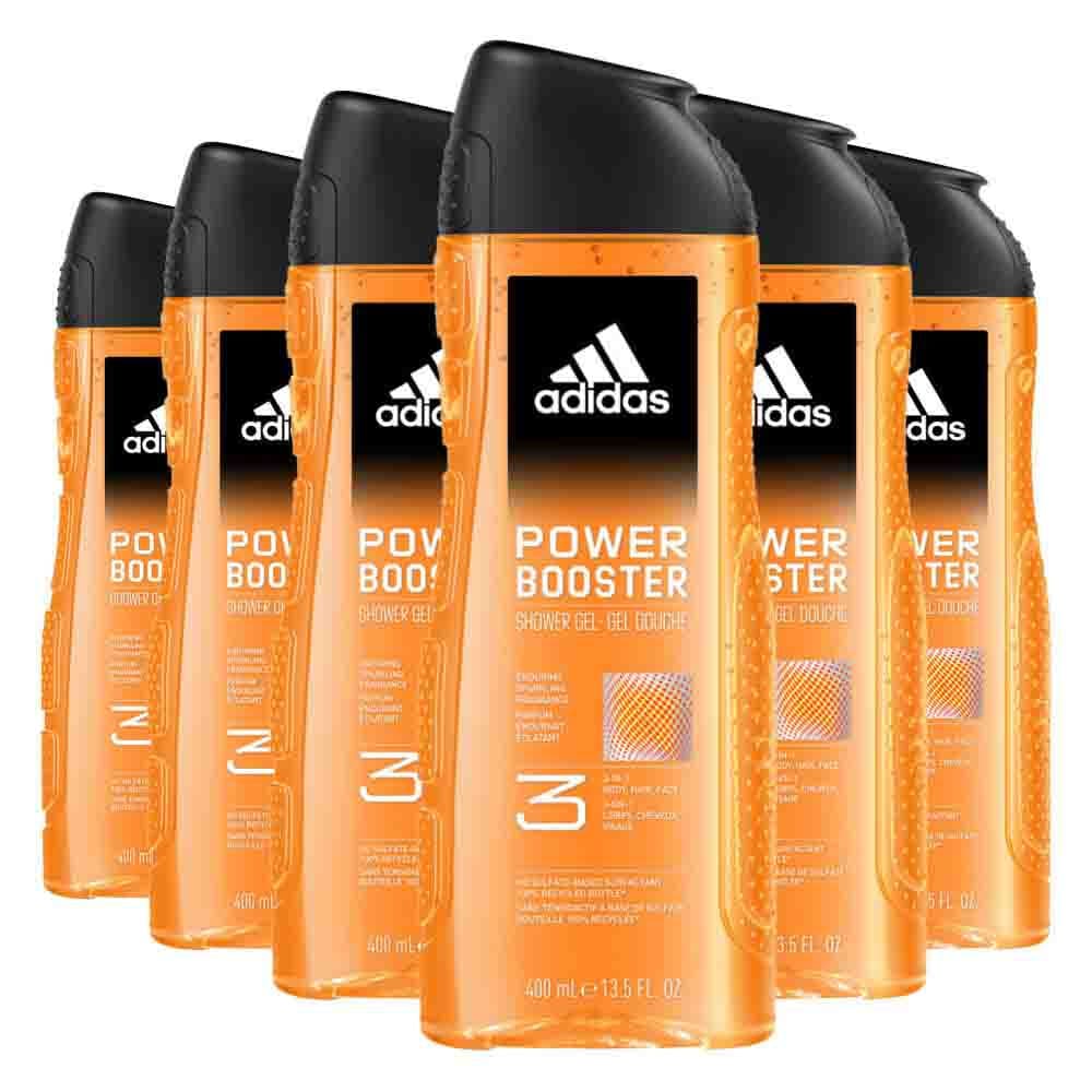 6x Adidas Shower Gel Power Booster 250 ml