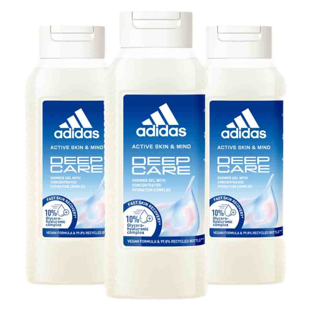 3x Adidas Shower Gel Active Skin&Mind Deep Care W 250 ml