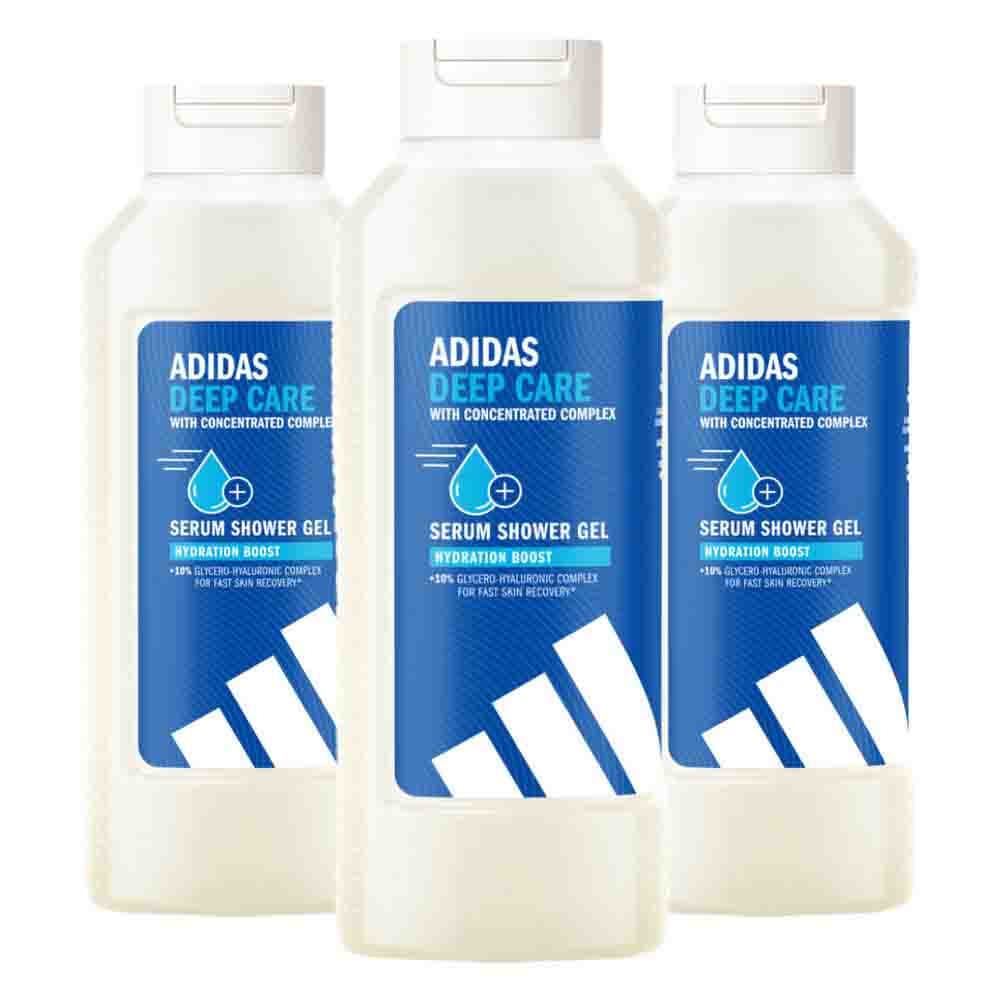 3x Adidas Serum Shower Gel Active Skin&Mind Deep Care W 400 ml