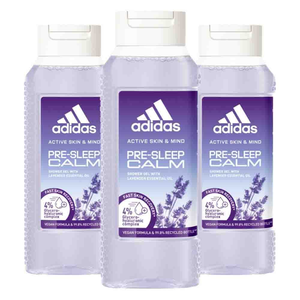 3x Adidas Shower Gel Active Skin&Mind Pre-sleep Calm W 250 ml