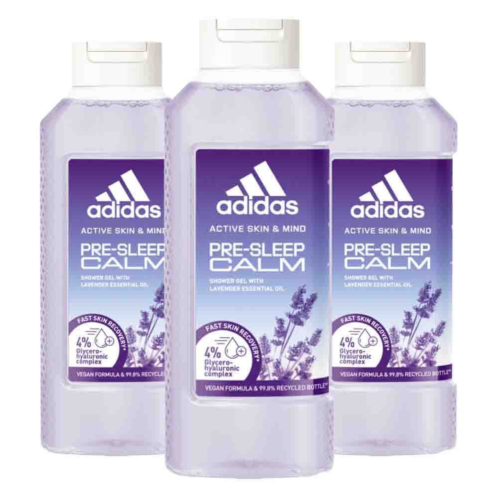 3x Adidas Shower Gel Active Skin&Mind Pre-sleep Calm W 400 ml