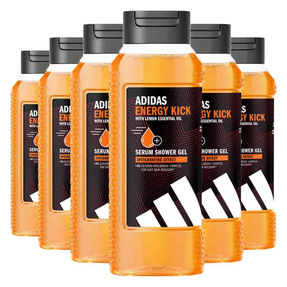 6x Adidas Shower Gel Active Skin&Mind Energy Kick M 250 ml