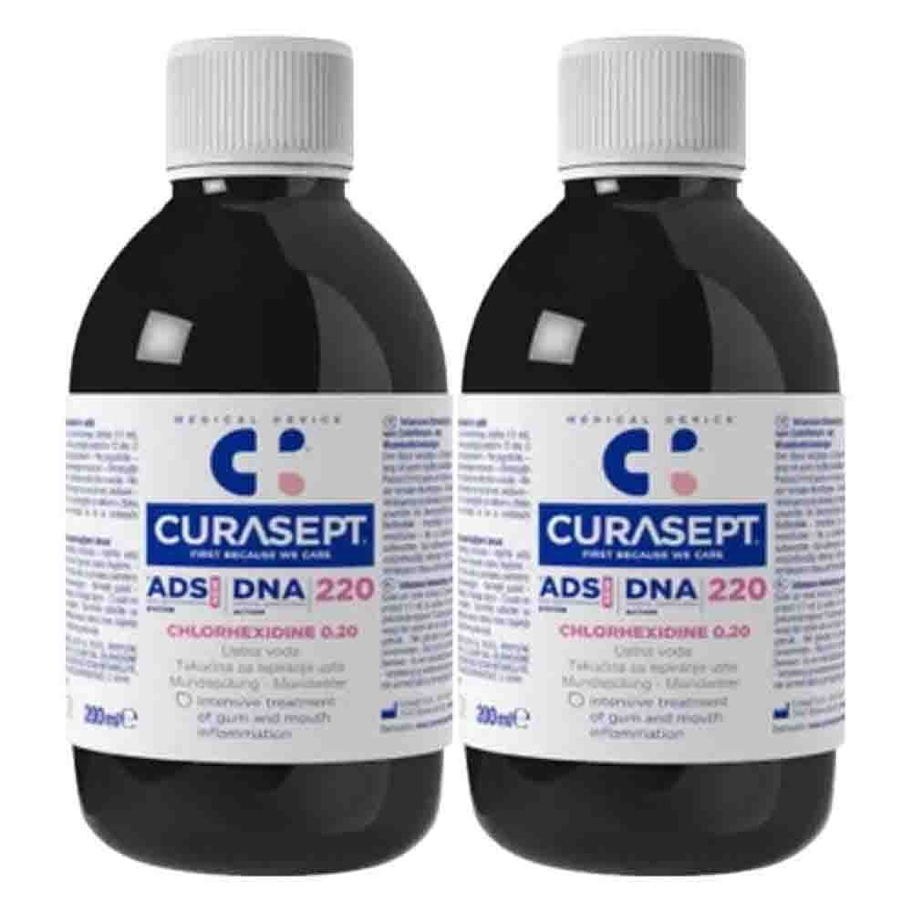 2x Curasept Mondspoeling ADS DNA 220 0,20% CHX 200 ml