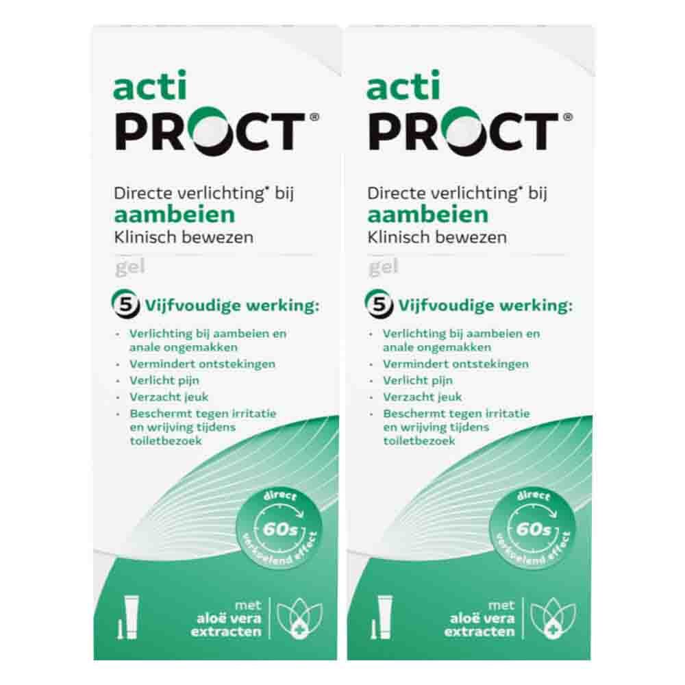 2x ActiProct Aambeien Gel Tube 30 gr