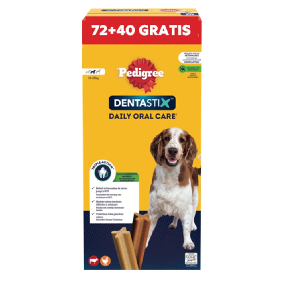 Pedigree Hondensnack Dentastix M 40 stuks 2,88 kg