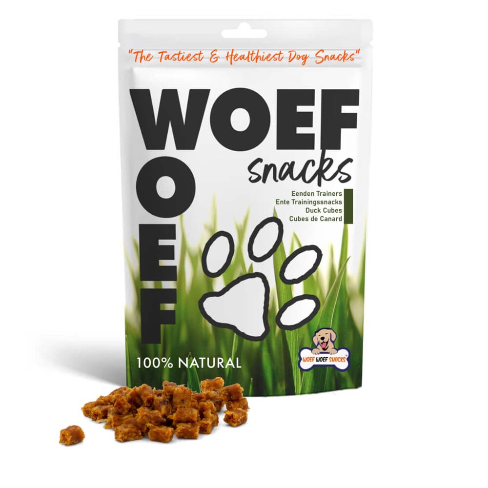 Woef Woef Hondensnack Eend Trainers M 400 gr