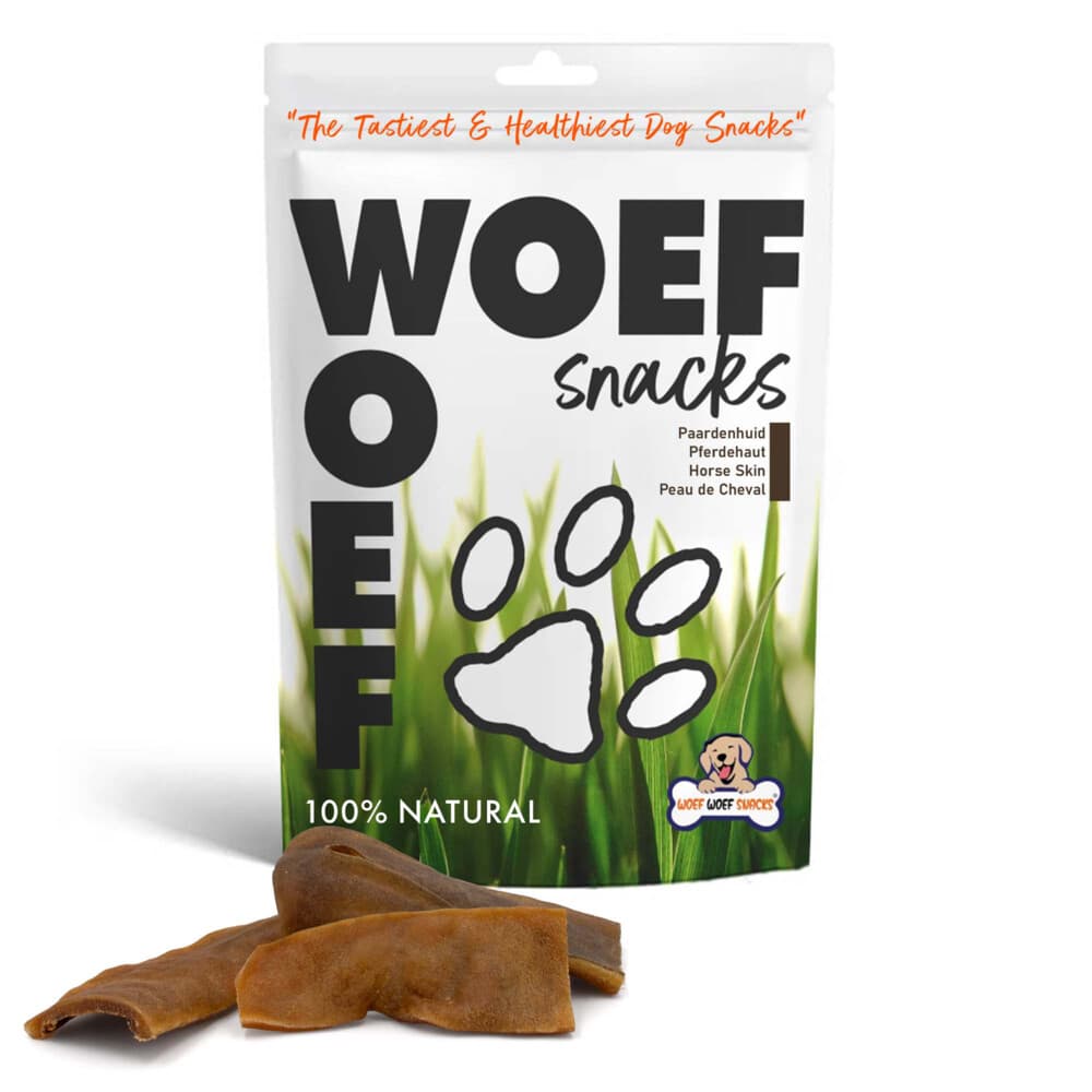 Woef Woef Hondensnack Paardenhuid M 150 gr