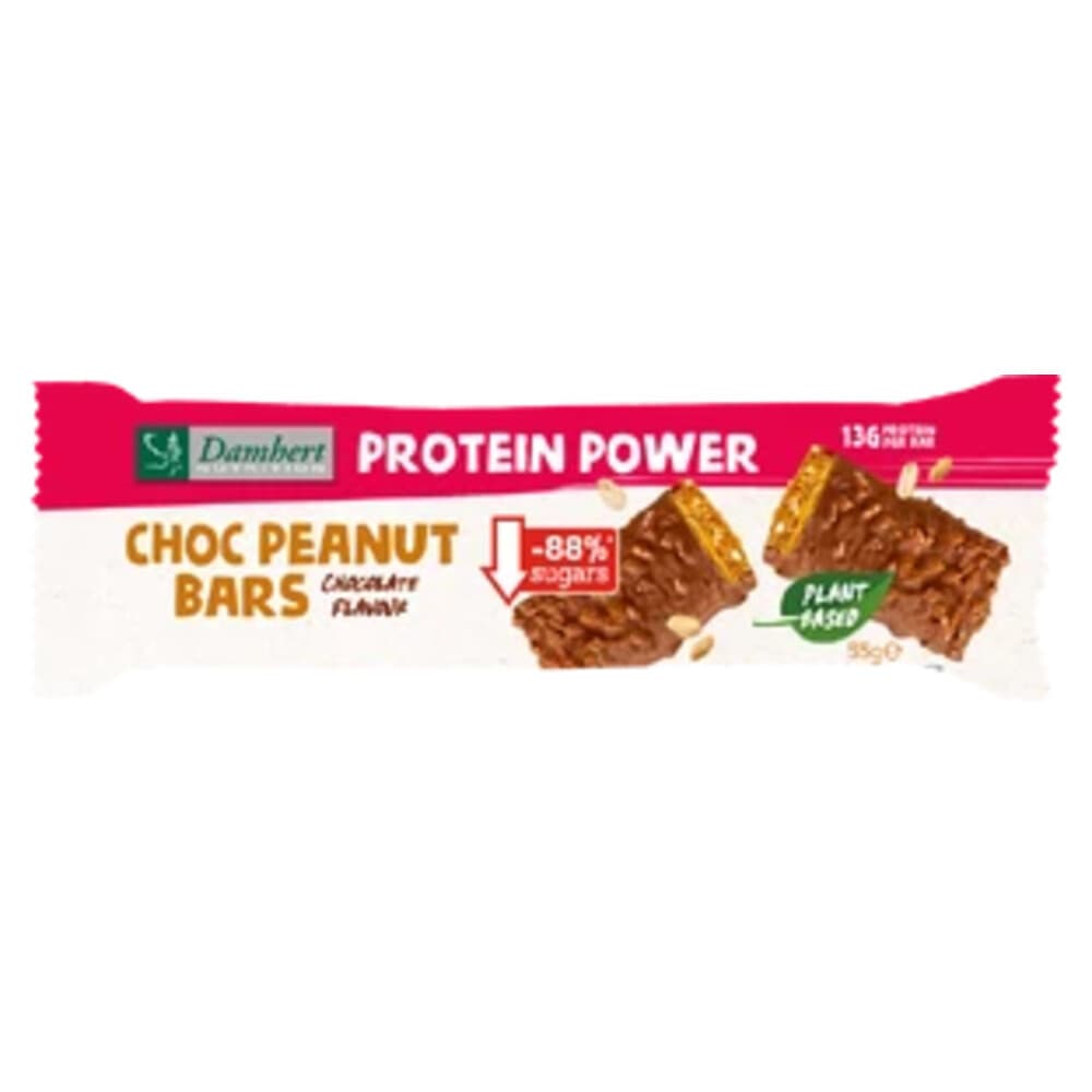 15x Damhert Protein Peanut Choco Bars 55 gr