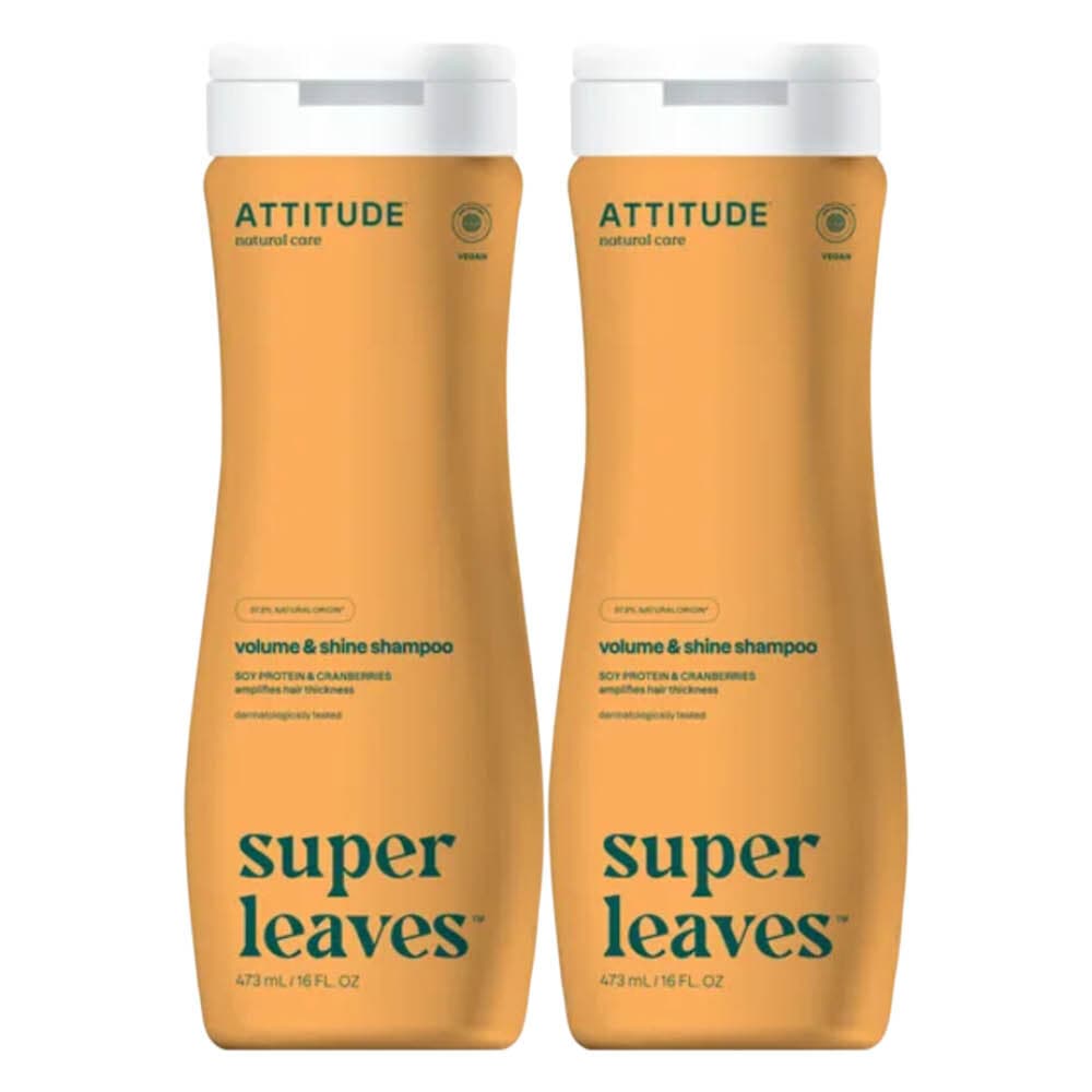 2x Attitude Shampoo Volume Shine Soy Protein&Cranberries 473 ml