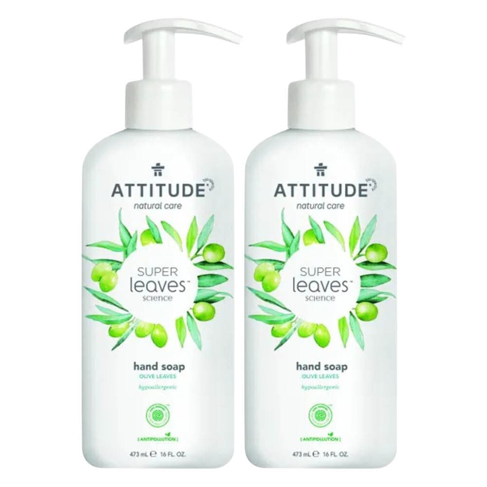 2x Attitude Super Leaves Handzeep Olive Leaves 473 ml