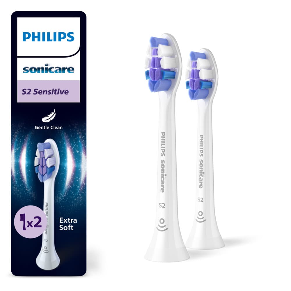 Philips Sonicare Opzetborstels S2 Sensitive Wit 2 stuks