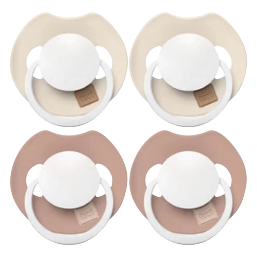 2x Difrax Fopspeen Prime Glow Dynamic 6-18 mnd Ivory Blush 2 stuks