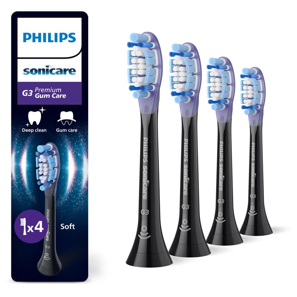 Philips Sonicare Opzetborstels Premium Gum Care G3 Zwart 4 stuks