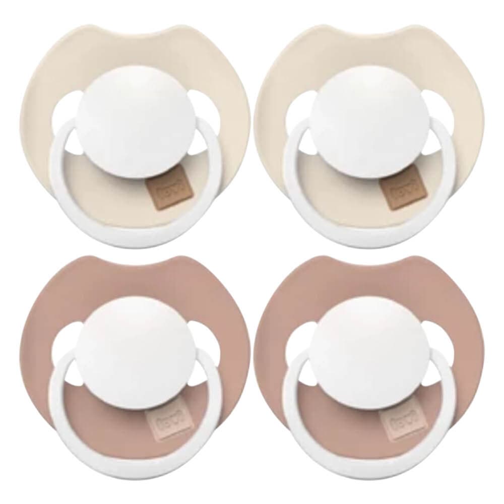 2x Difrax Fopspeen Prime Glow Dynamic 0-6 mnd Ivory Blush 2 stuks