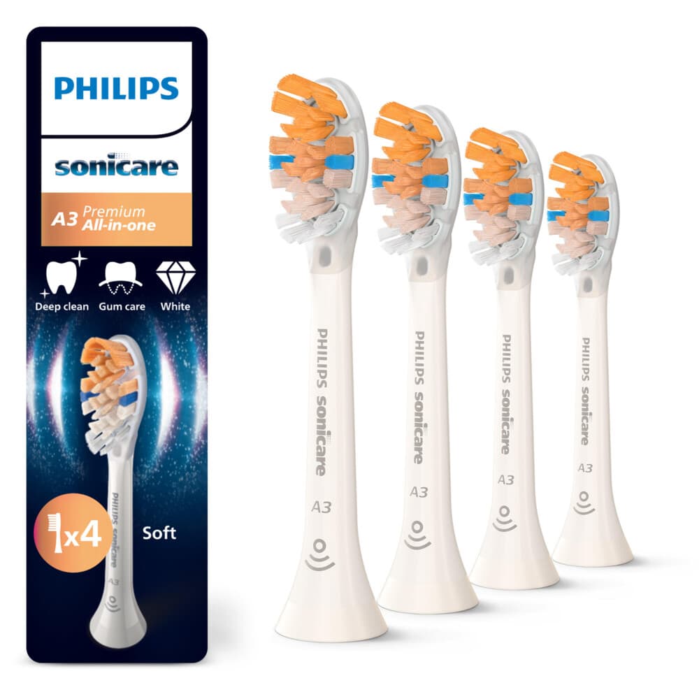 Philips Sonicare Opzetborstels All-in One Wit 4 stuks