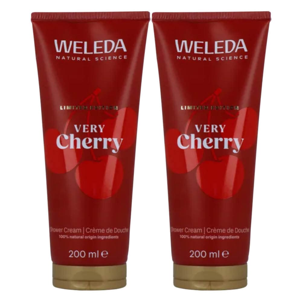 2x WELEDA Douchecreme Very Cherry 200 ml