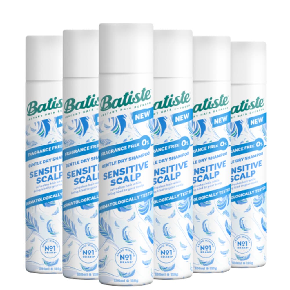 6x Batiste Droogshampoo Sensitive 200 ml