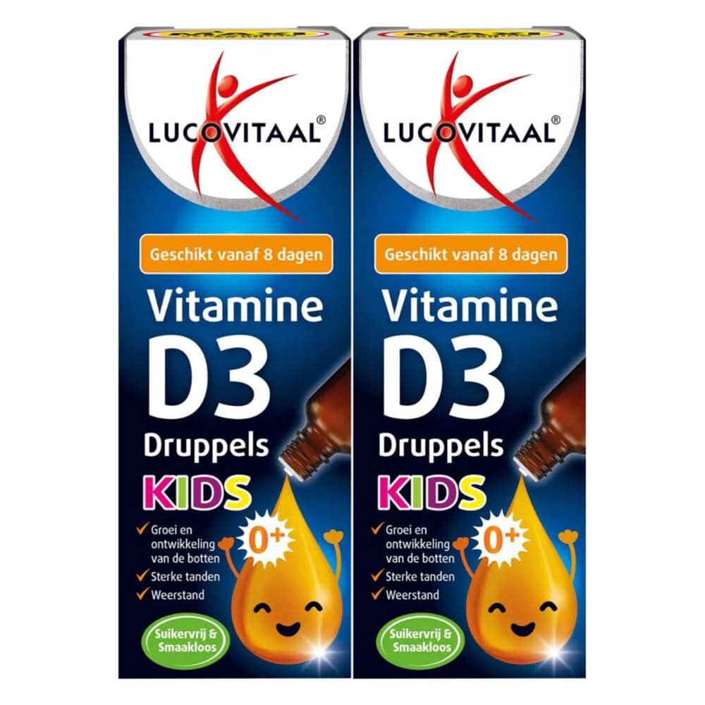Gratis Verzending: 2x Lucovitaal Vitamine D3 Druppels Kids 50 ml