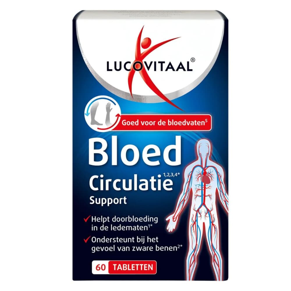 2+2 gratis: Lucovitaal Bloedcirculatie Support 60 tabletten