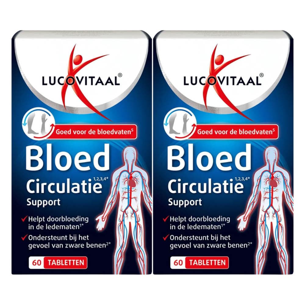 Gratis Verzending: 2x Lucovitaal Bloedcirculatie Support 60 tabletten