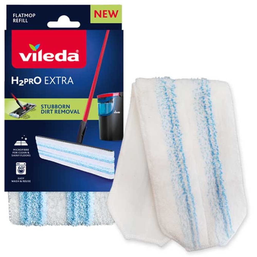 Vileda H2Pro Dweil Vervanging H2Pro Flatmop 1 Stuk