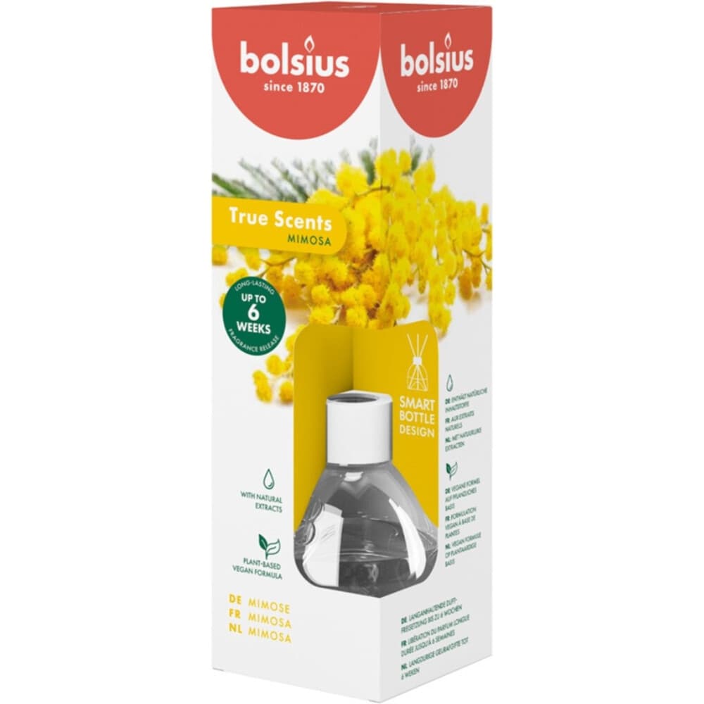 3+1 gratis: Bolsius Geurstokjes True Joy Mimosa 60 ml