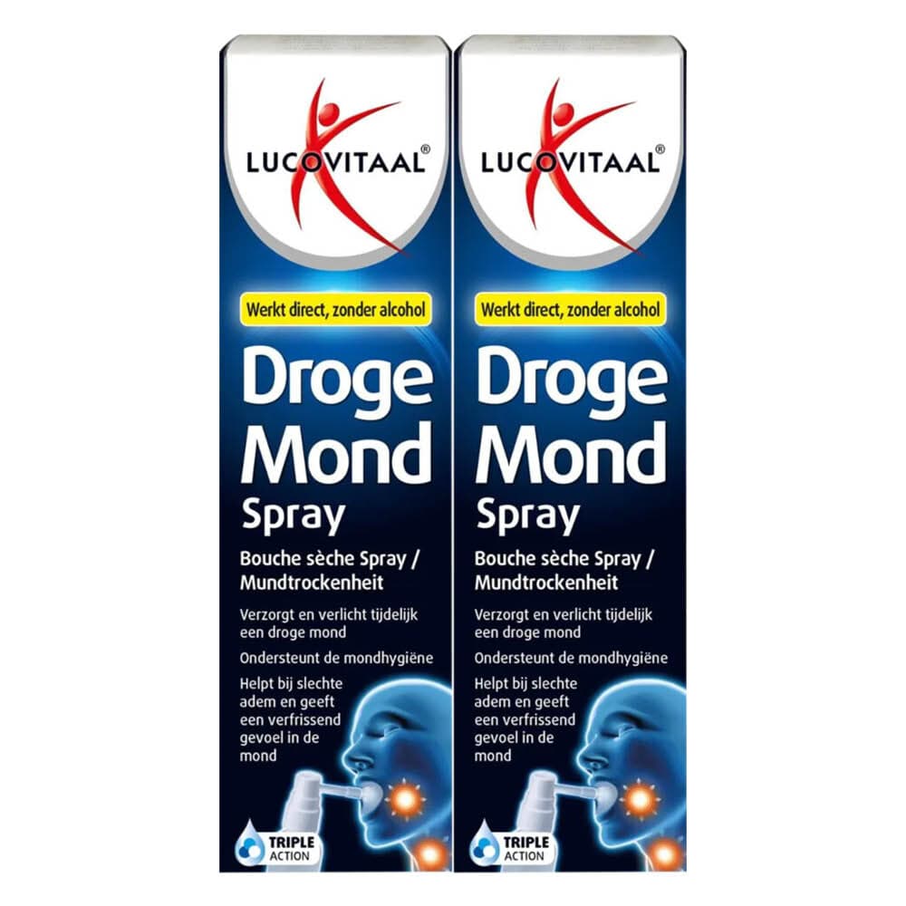 2x Lucovitaal Droge Mond Spray 20 ml