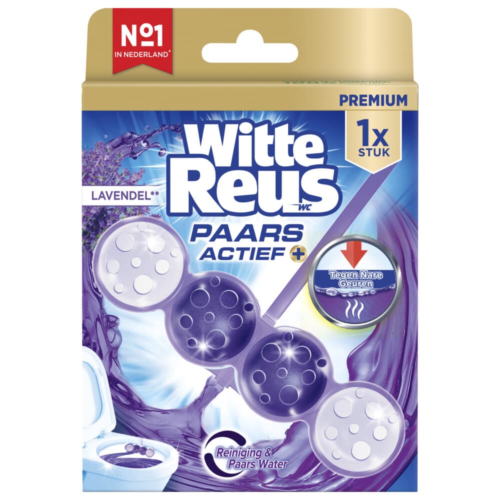 Witte Reus Toiletblok Paars Actief