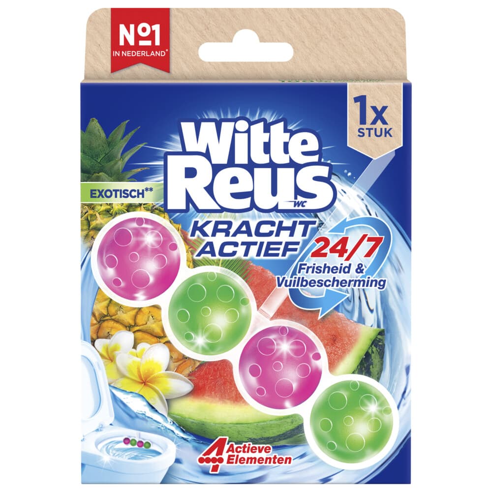 Witte Reus Toiletblok Kracht Actief Exotisch