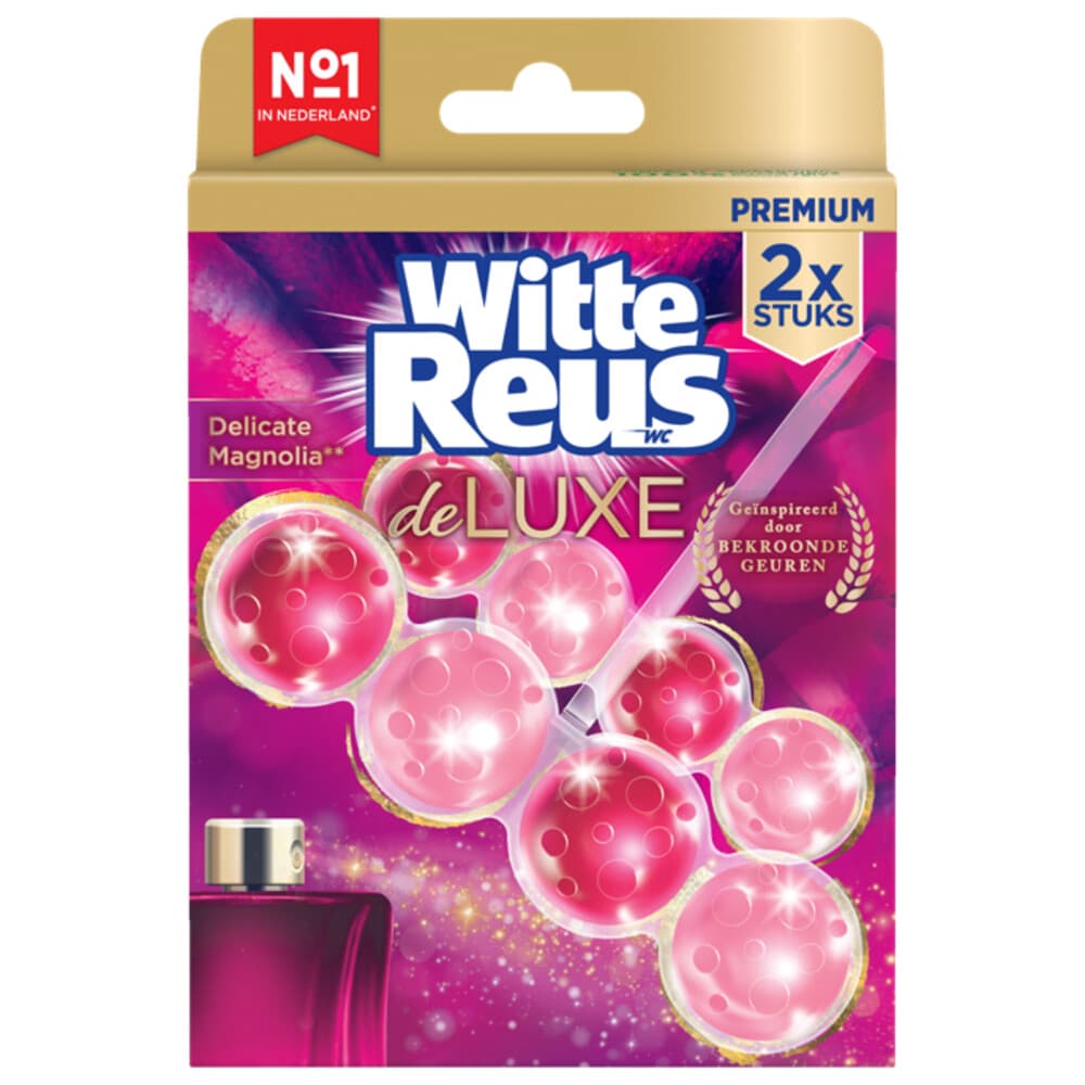 Witte Reus Toiletblok DeLuxe Delicate Magnolia 2 stuks
