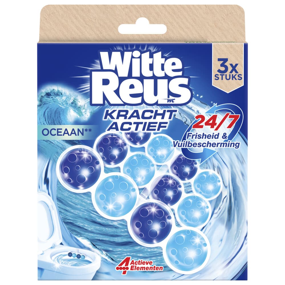 Witte Reus Toiletblok Kracht Actief Oceaan 3 stuks