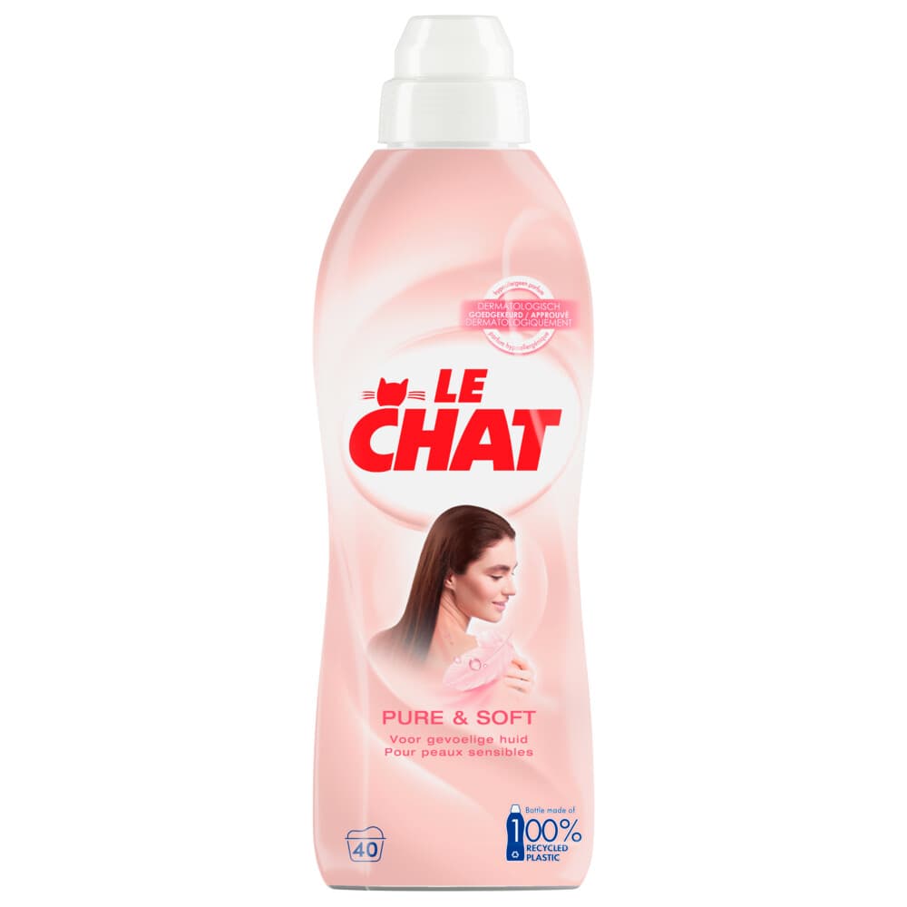 Le Chat Wasverzachter Pure&Soft 40 Wasbeurten 880 ml