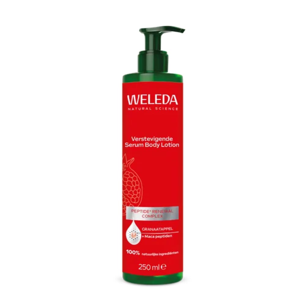 2e halve prijs: WELEDA Bodylotion Granaatappel&Maca Peptiden Verstevigende Serum 250 ml