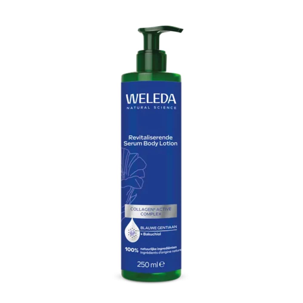 2e halve prijs: WELEDA Bodylotion Blauwe Gentiaan&Bakuchiol Revitaliserende Serum 250 ml