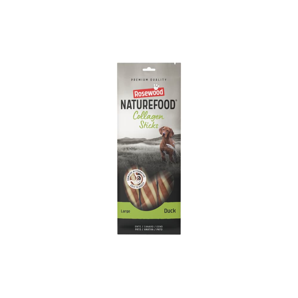 Rosewood Naturefood Hondensnack Collageen Sticks Duck L 240 gr